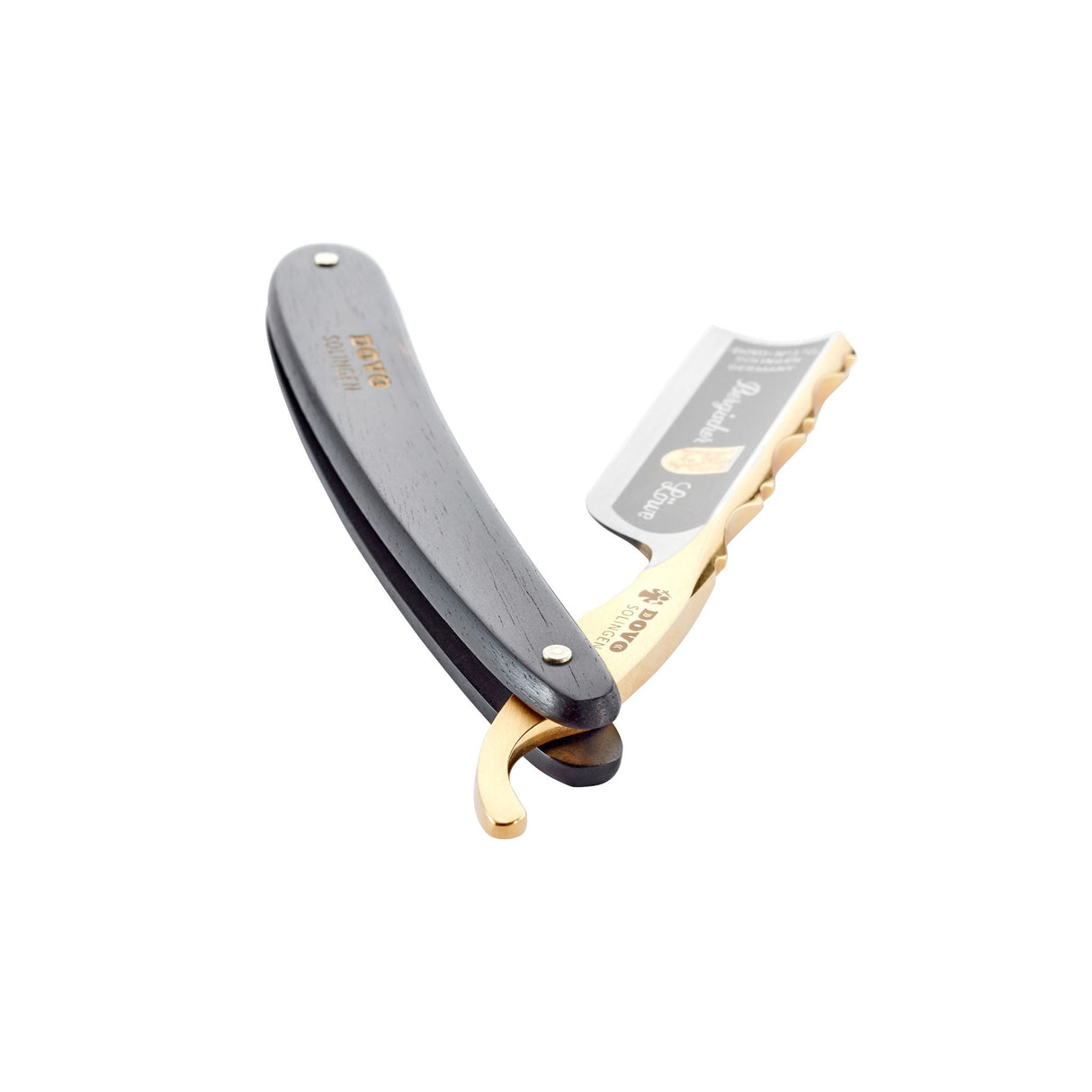 Dovo Bergischer Löwe black ebony scales - 6-8 Straight Razor (36830) - 2.jpg