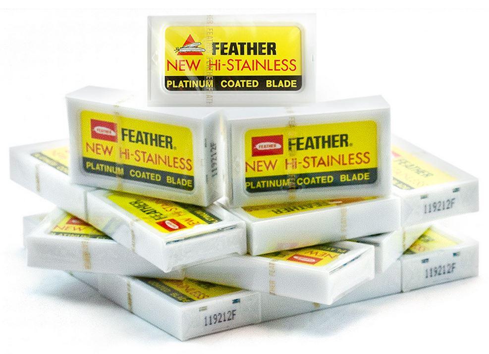Feather Hi-Stainless Platinum  100x Blade Pack - FineShave