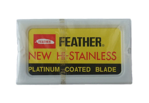 Feather Hi-Stainless Platinum, 10x Blades - FineShave