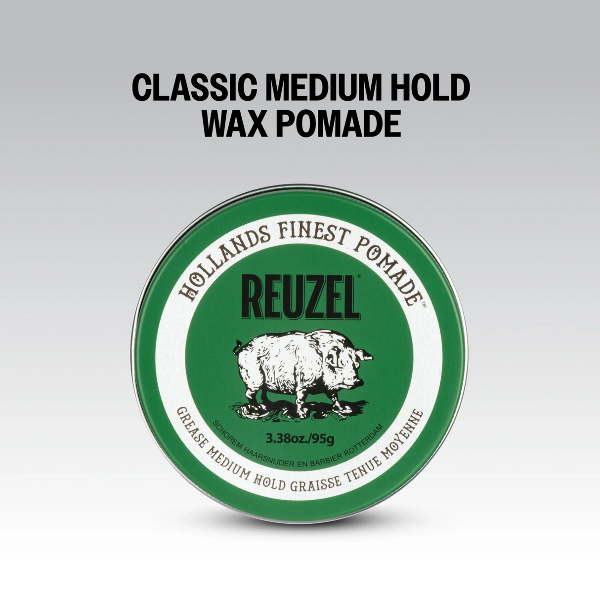 Reuzel Green Pomade Medium Hold Medium Shine Grease 95g