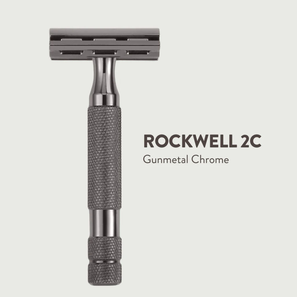 Rockwell 2C Safety Razor (Gunmetal Chrome) - FineShave