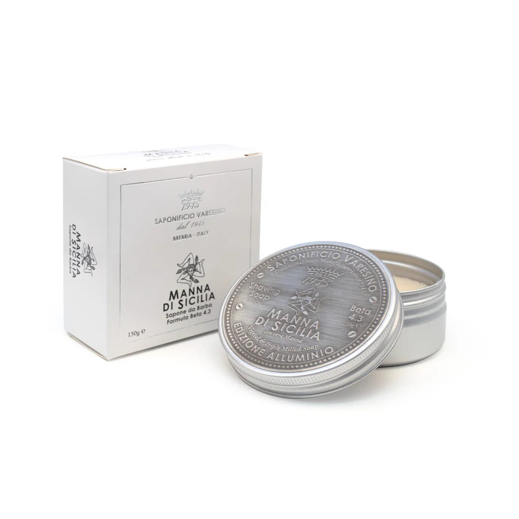 Saponificio Varesino Manna Di Sicilia Shaving Soap (Beta 4.3 formula) 150g - FineShave