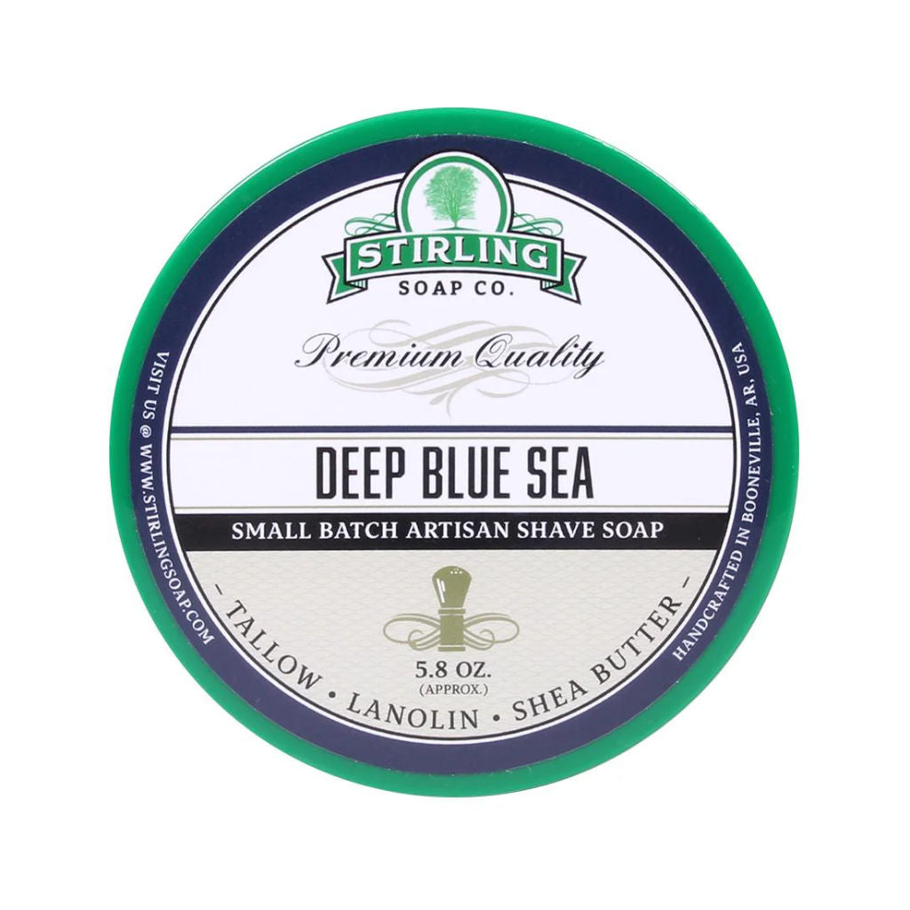 Stirling Soap Co (Deep Blue Sea) Artisan Shaving Soap 170ml - 1.jpg