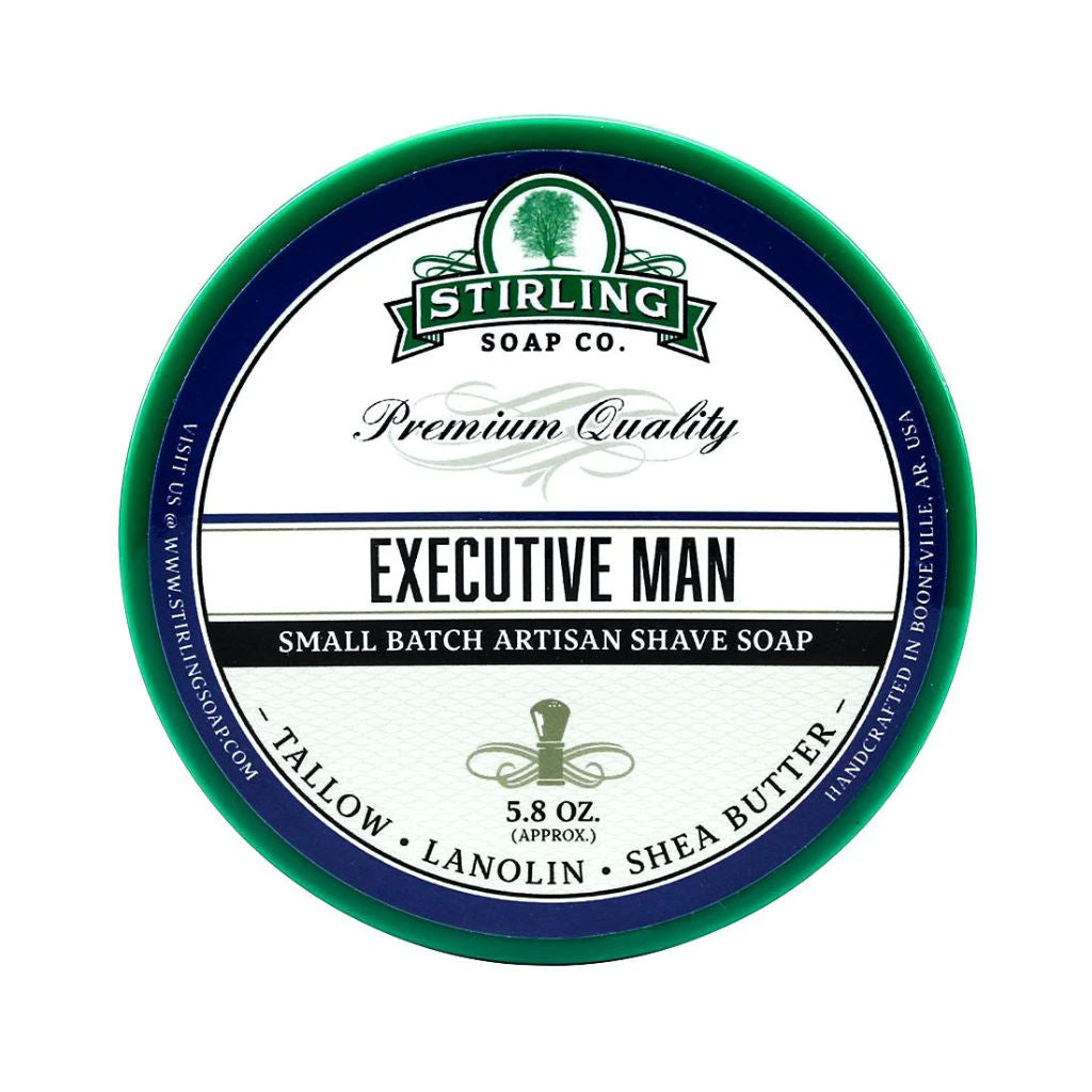 Stirling Soap Co (Executive Man) Artisan Shaving Soap 170ml - 1.jpg
