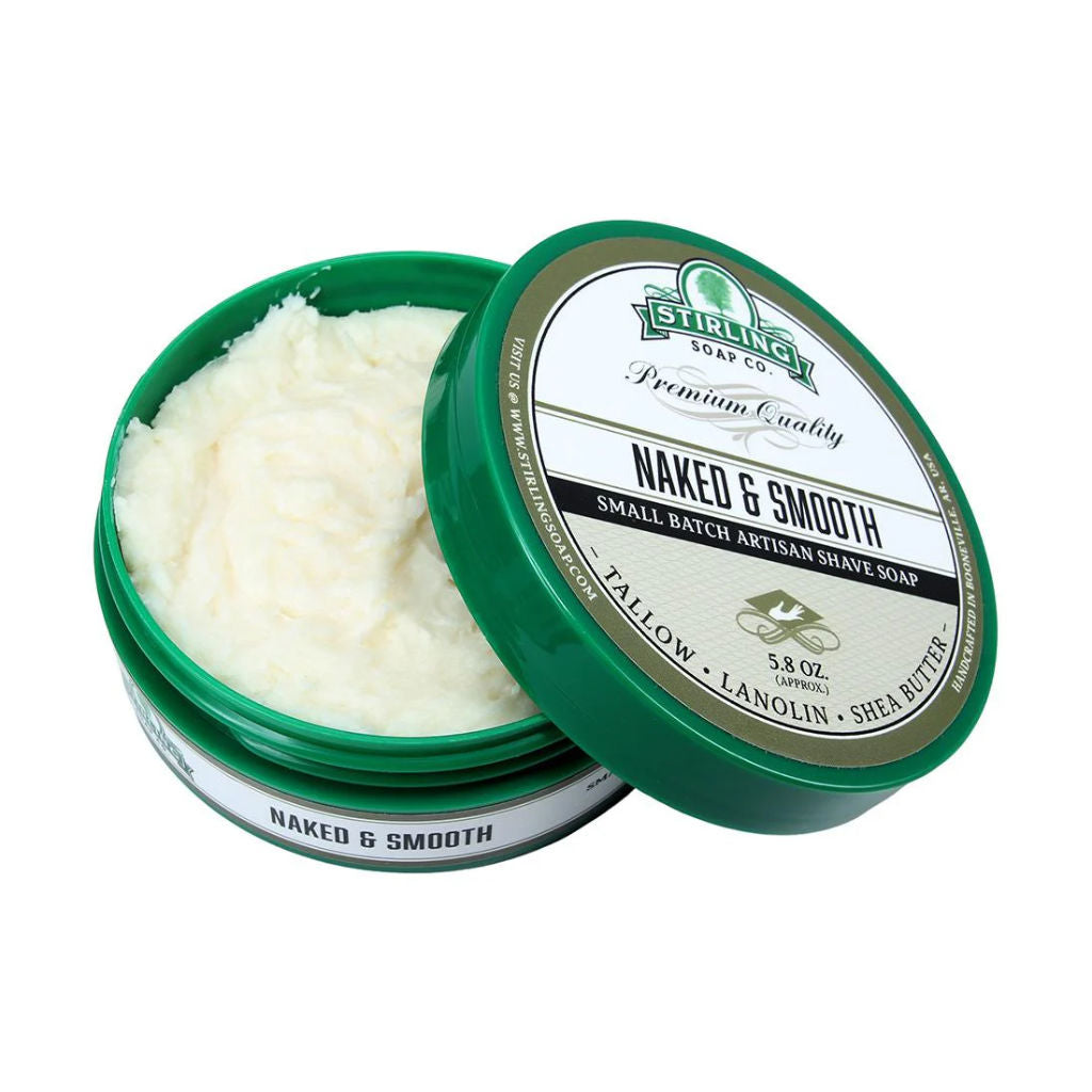 Stirling Soap Co (Naked & Smooth) Artisan Shaving Soap 170ml - 2.jpg