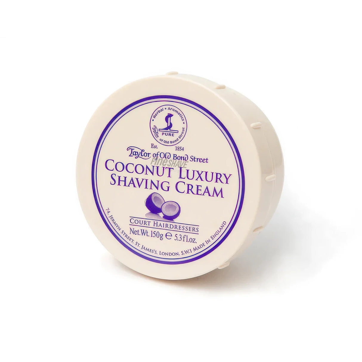 Taylor of Old Bond Street Coconut Shaving cream Bowl 150g