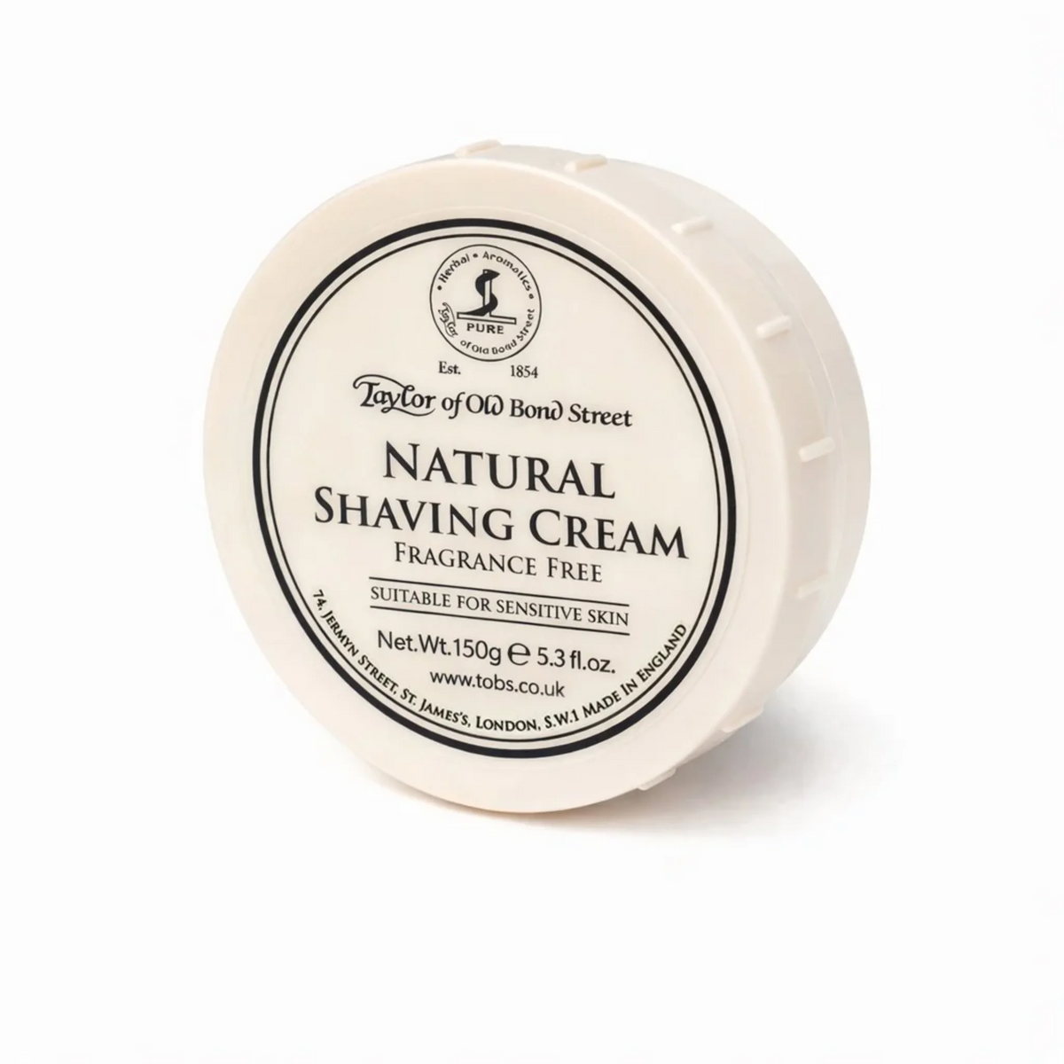 Taylor of Old Bond Street Natural Shaving cream Bowl 150g