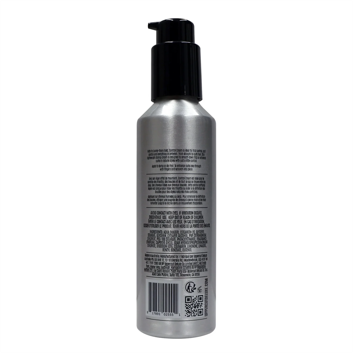 Uppercut Deluxe Control Cream 120ml | Light Hold - Low Shine