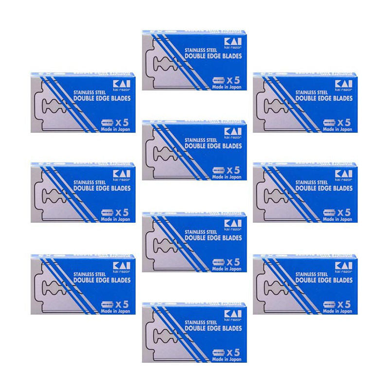 50x Kai Stainless Steel Razor Blades - 1.jpg