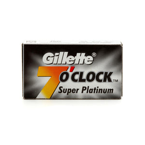 7 o'clock Super Platinum Black Double Edge Razor Blades - 1 pack of 5 blades (5)