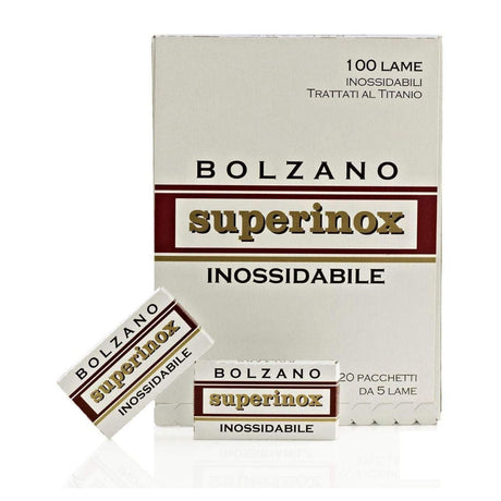 Bolzano Superinox Double Edge Razor Blades - 20 packs of 5 blades (100) - 1.jpg