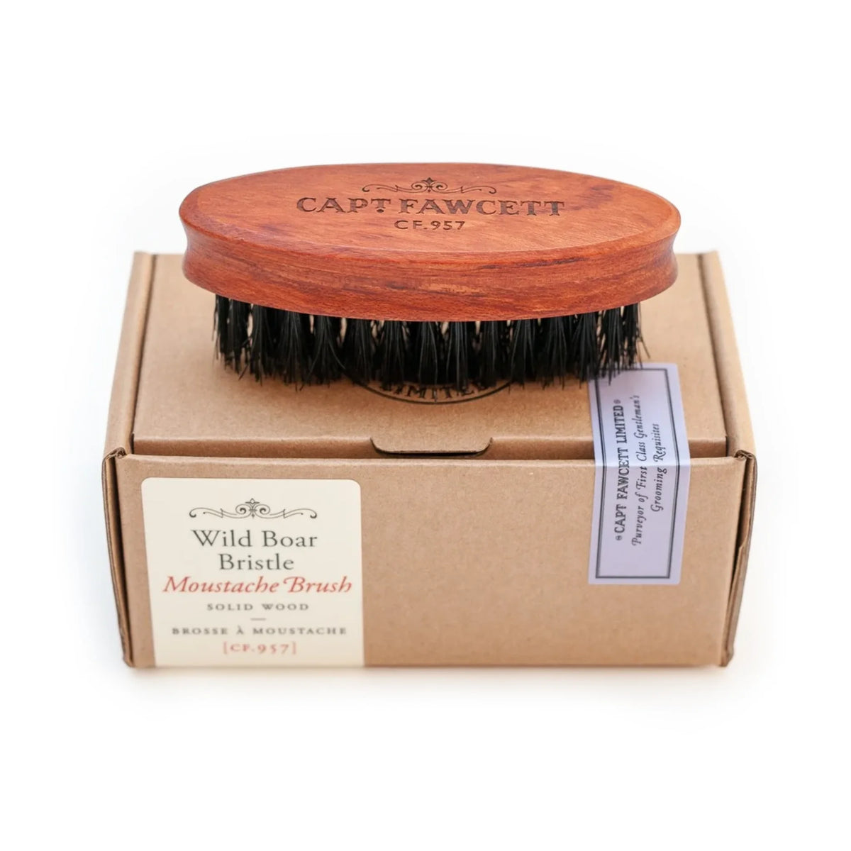 Captain Fawcett Wild Boar Bristle Moustache Brush