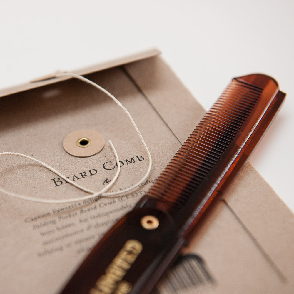 Captain Fawcett's Folding Pocket Beard Comb - FineShave