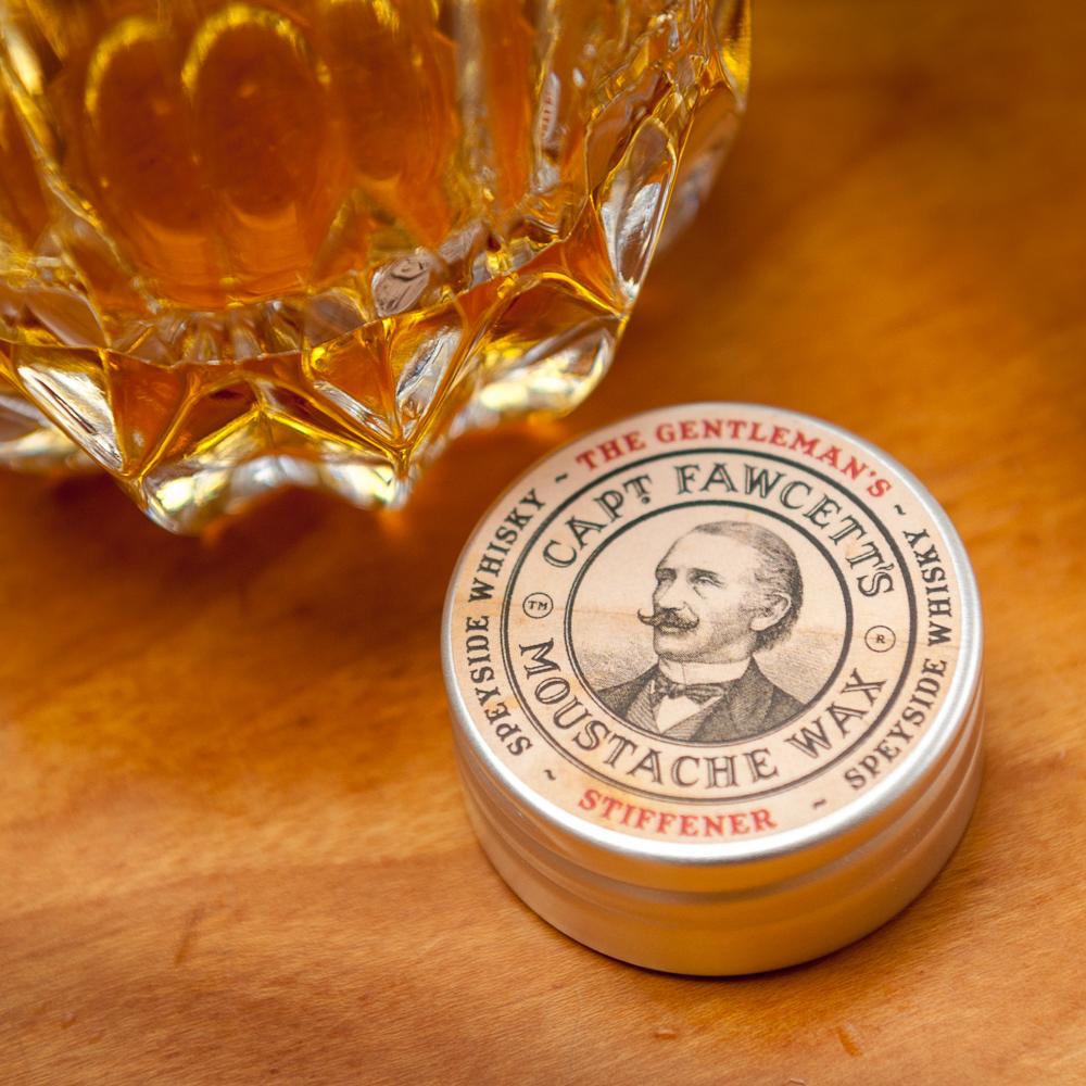 Captain Fawcett's Moustache Wax Stiffener Malt Whiskey 15ml - FineShave
