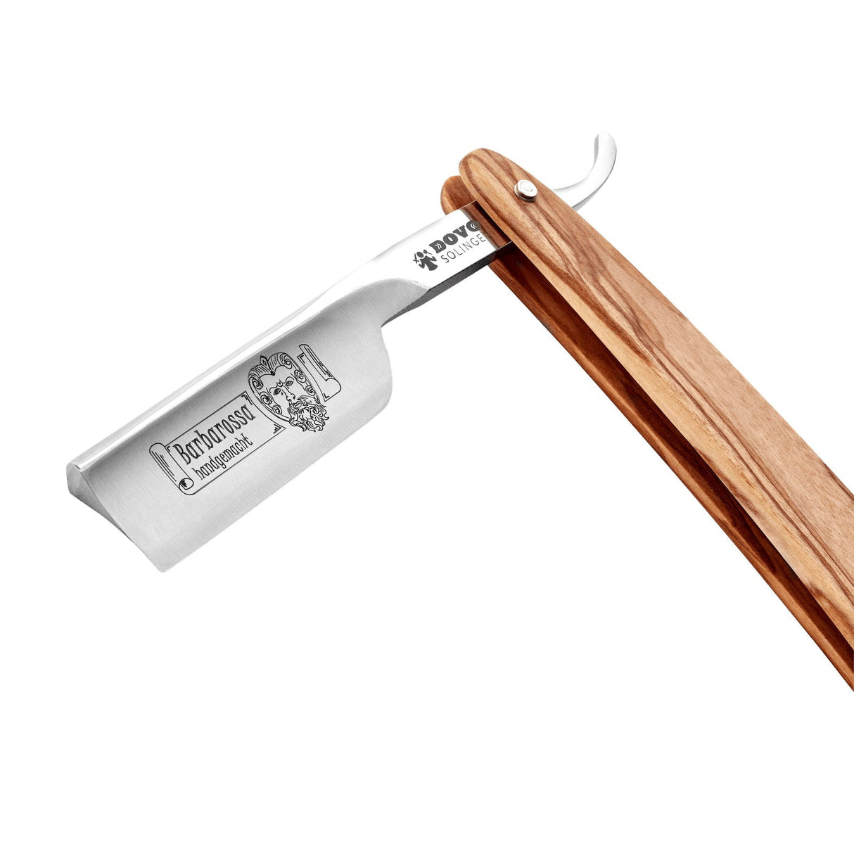 Dovo Barbarossa Olive wood - short blade 5-8 Straight Razor (10580026) - 3.jpg