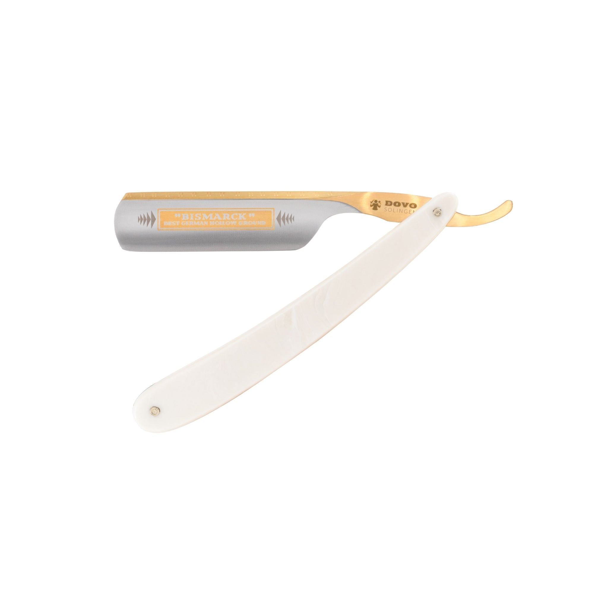 Dovo Bismarck Pearl white coloured scales - 6-8 Straight Razor (26820) - 1.jpg