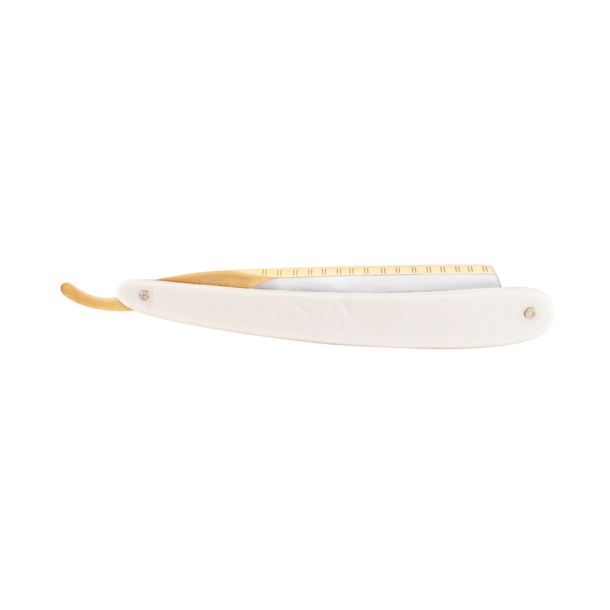 Dovo Bismarck Pearl white coloured scales - 6-8 Straight Razor (26820) - 5.jpg