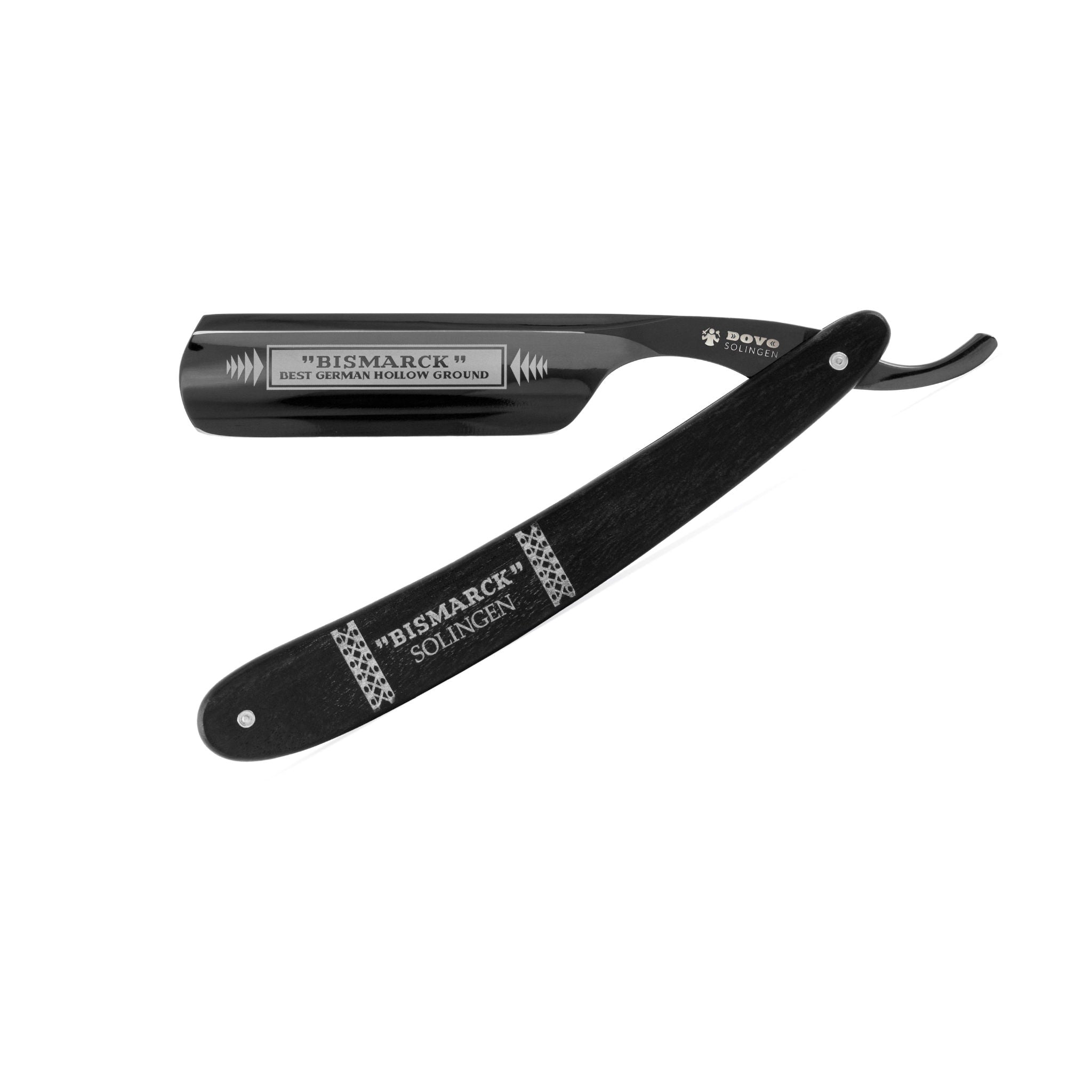 Dovo Bismarck black ebony scales - 6-8 Straight Razor (26830) - 1.jpg