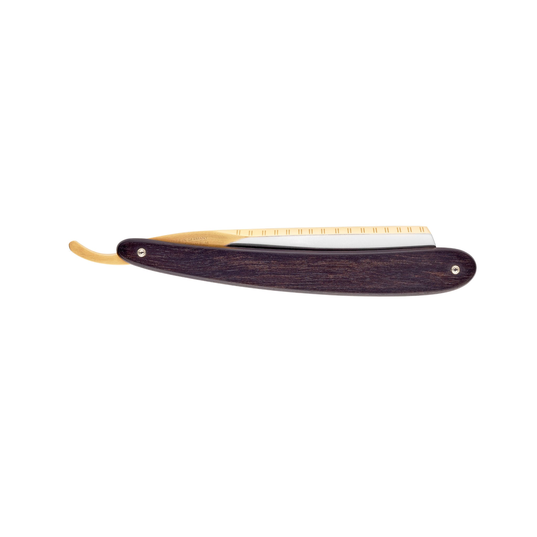 Dovo Bismarck black ebony scales & gold-plated - 6-8 Straight Razor (26810) - 4.jpg