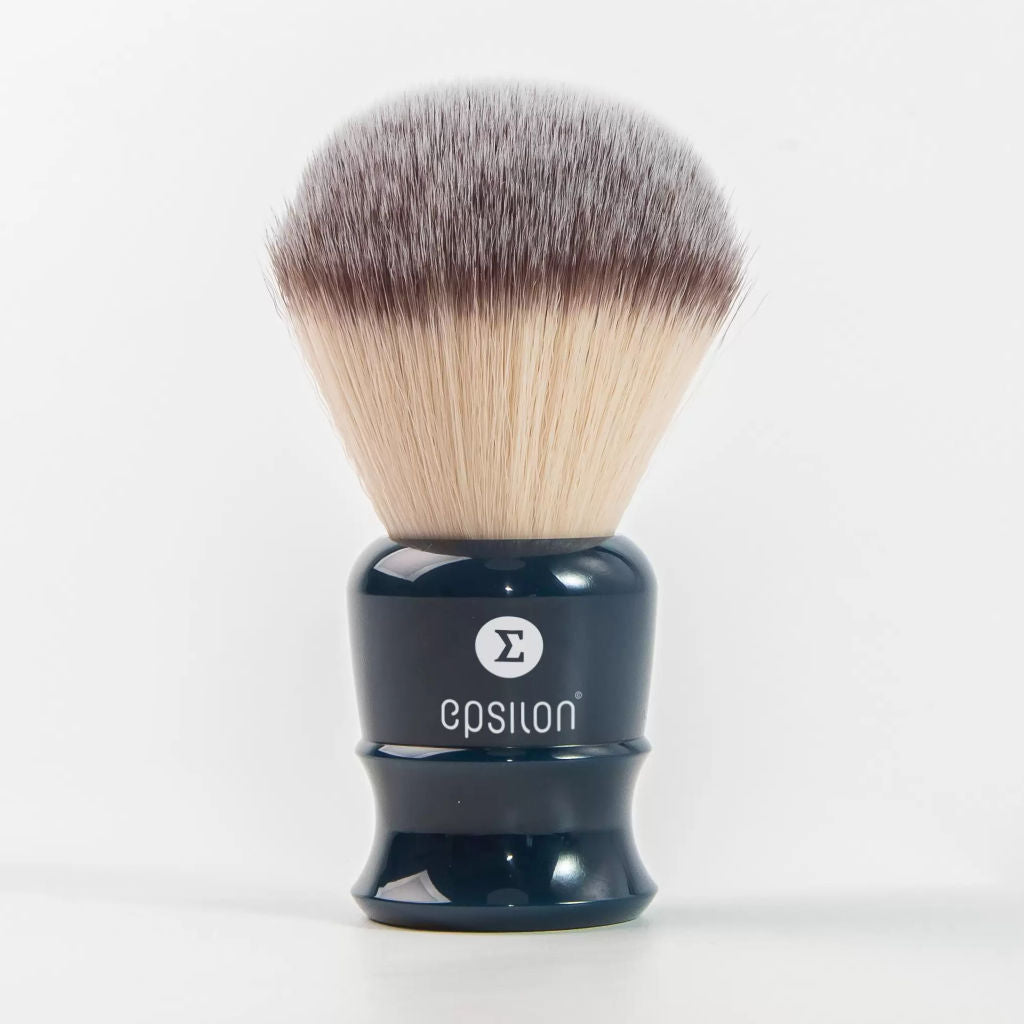 Epsilon Synthetic Shaving Brush (26mm Knot : Blue Handle) - 1.jpg