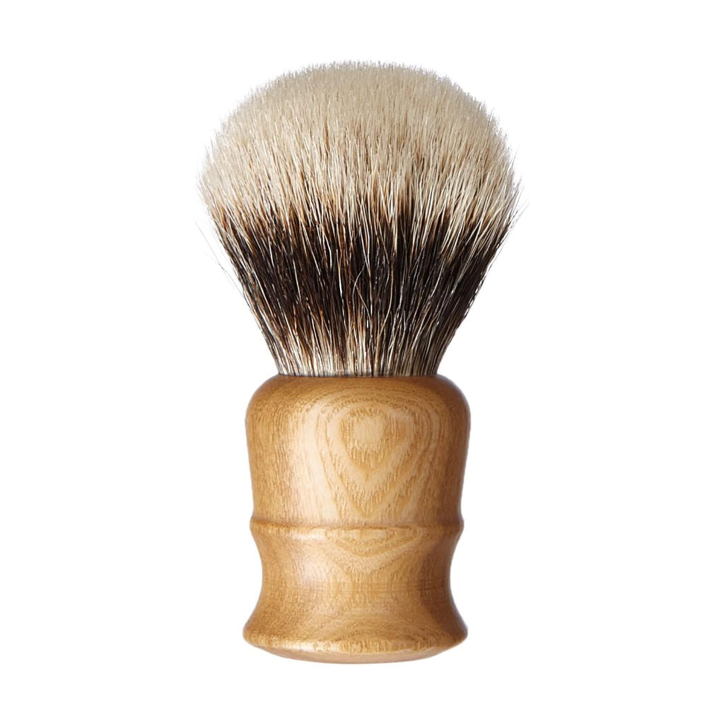 Epsilon Two Band Badger Shaving Brush (26mm Knot : Wooden Handle) - 2.jpg