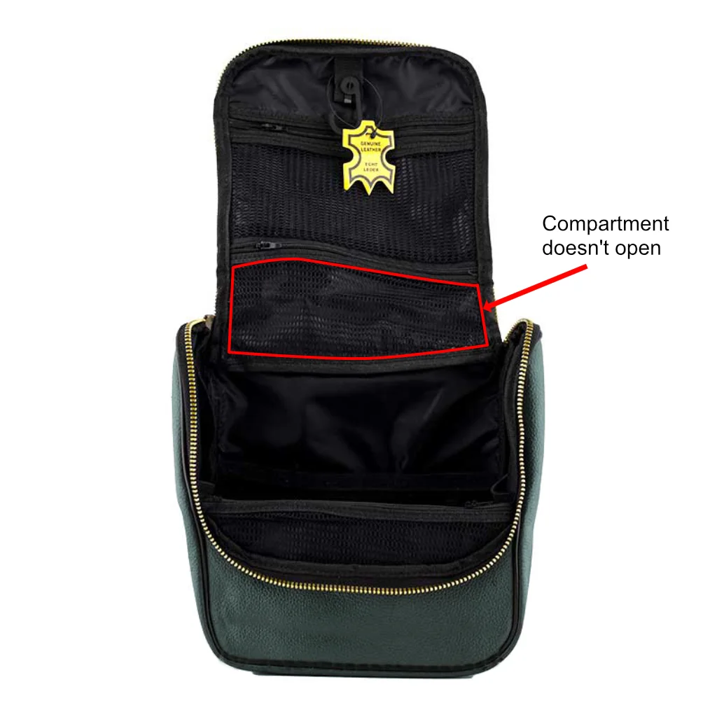 Epsilon Leather Wash Bag
