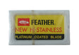 Feather Hi-Stainless Platinum, 10x Blades - FineShave