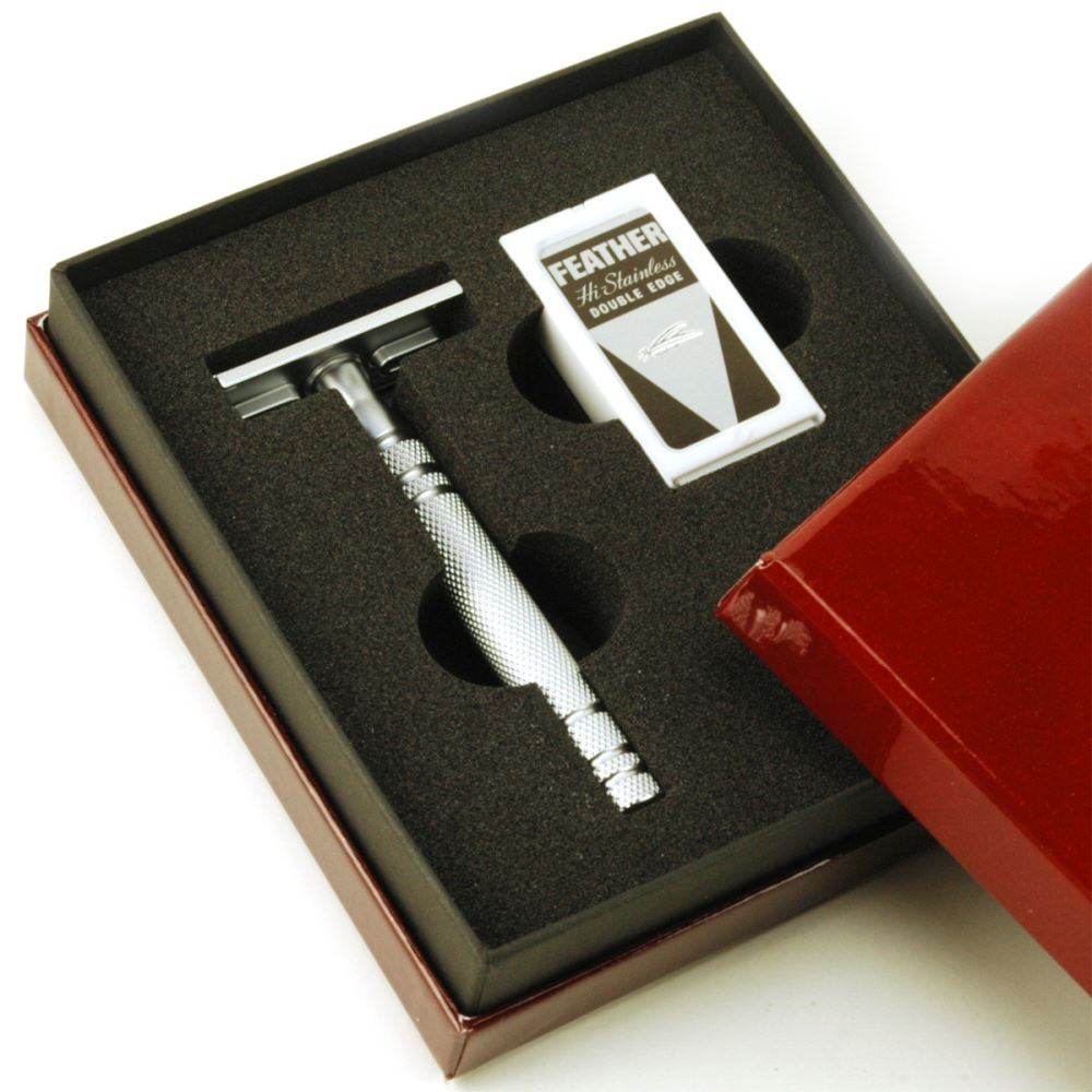 Feather All Stainless Safety Razor - FineShave