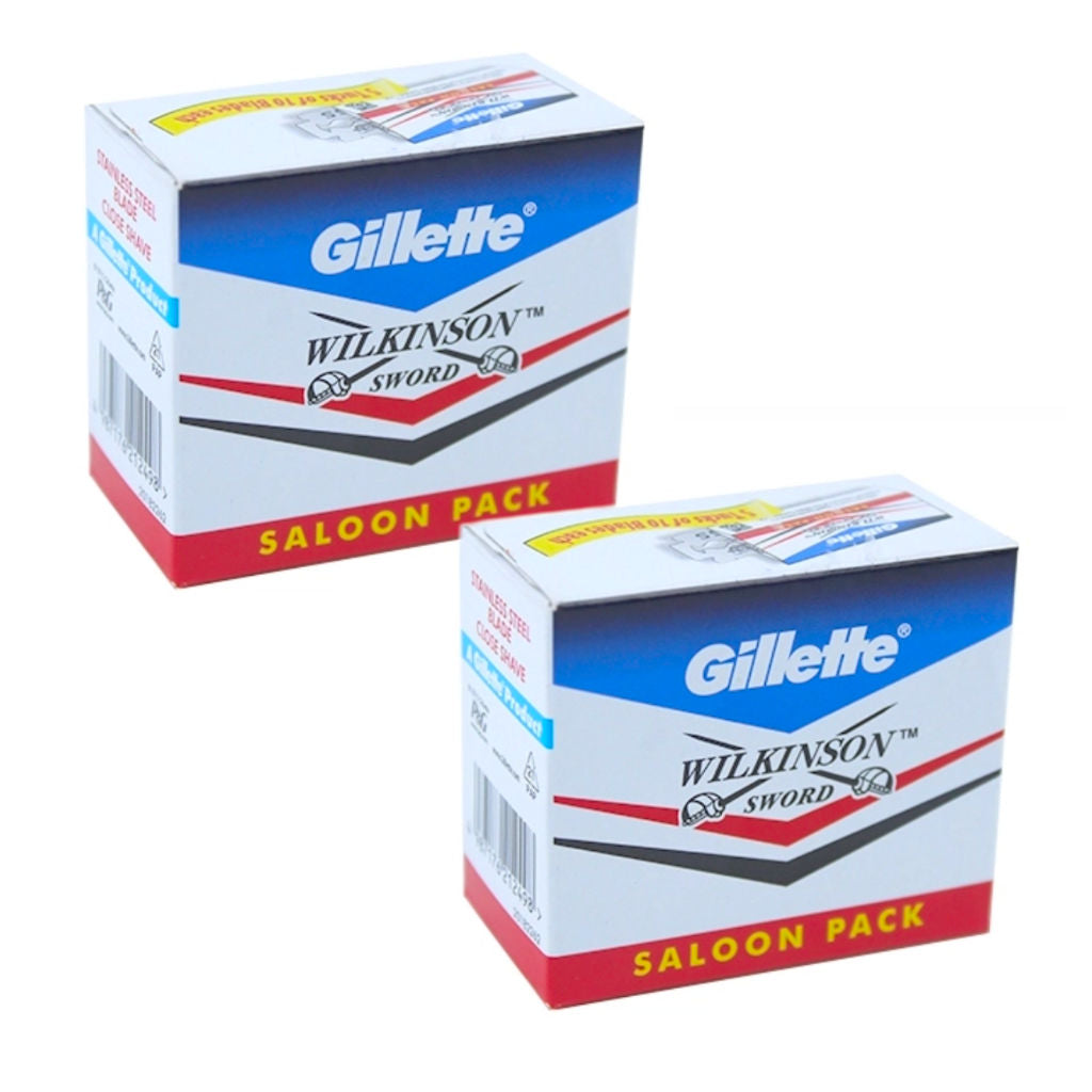 Gillette Wilkinson Sword Double Edge Razor Blades - 10 pack of 10 blades (100) new - 3.jpg