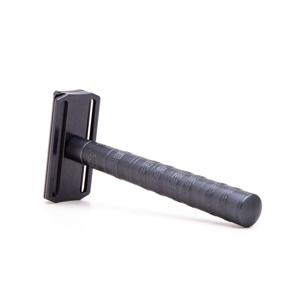 Henson AL13 Safety Razor (Gray) Aggressive blade exposure – FineShave