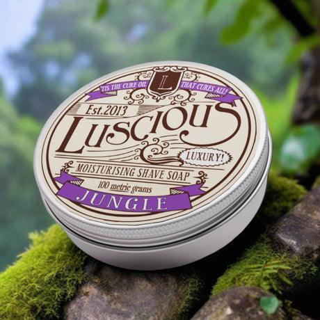 Lambert's Luscious Jungle Shaving Soap 100g (Tin Jar) - 1.jpg