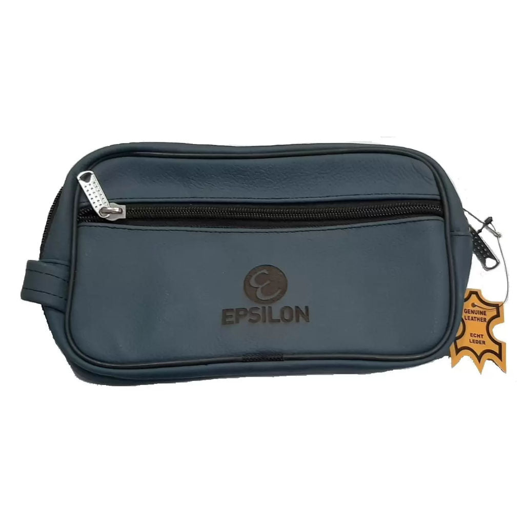 Leather Wash Bag - medium (blue) - 1.jpg
