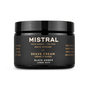 Mistral Black Amber Shave Cream 255g