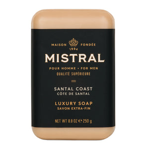 Mistral Santal Coast Men's Luxury Soap 250g