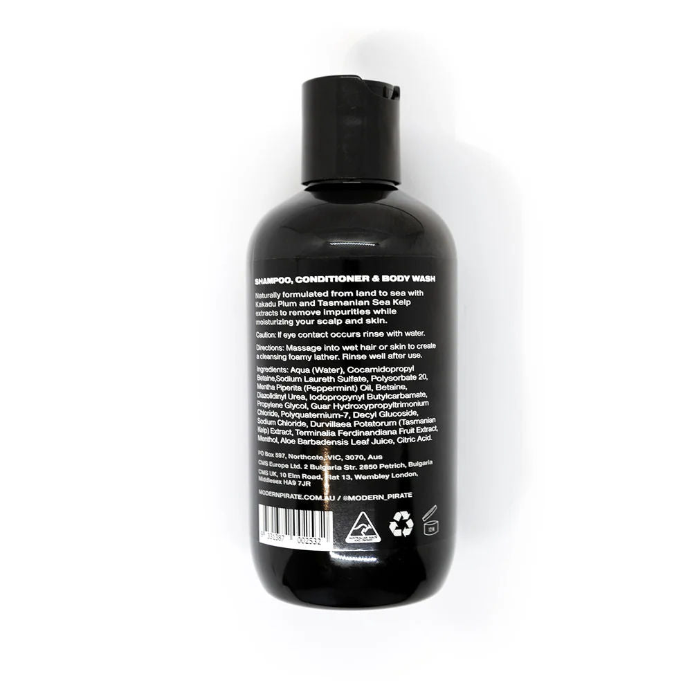 Modern Pirate 3 in 1 Daily Wash 250ml (Shampoo, Conditioner, Body Wash) - 2.jpg