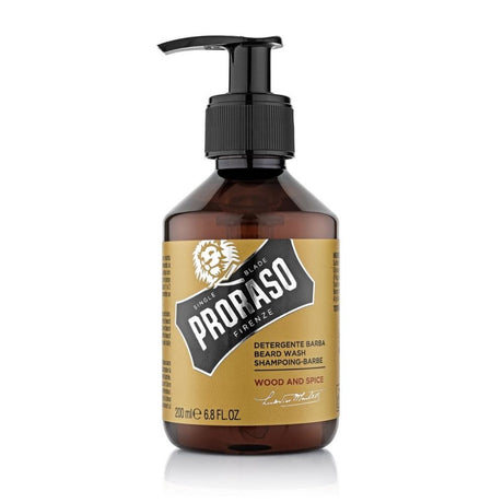 Proraso Beard Wash Wood and Spice 200ml - FineShave