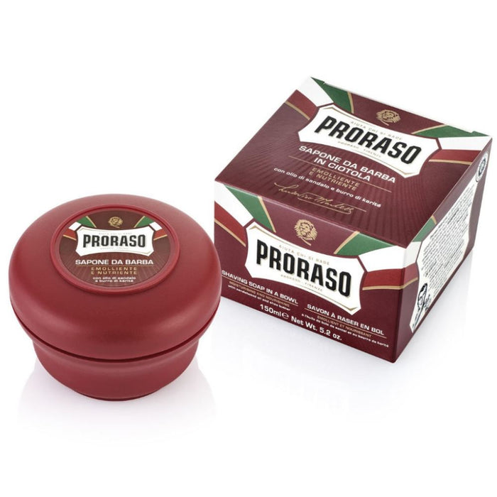 Proraso Sandalwood Soap with Shea Butter (Bowl) - FineShave