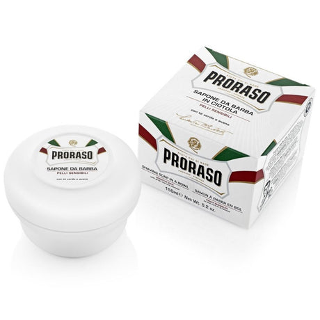 Proraso Sensitive Shaving Soap GreenTea & Oat Bowl - FineShave