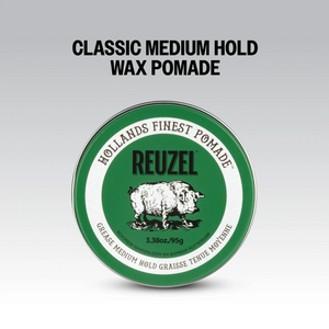 Reuzel Green Pomade Medium Hold Medium Shine Grease 95g