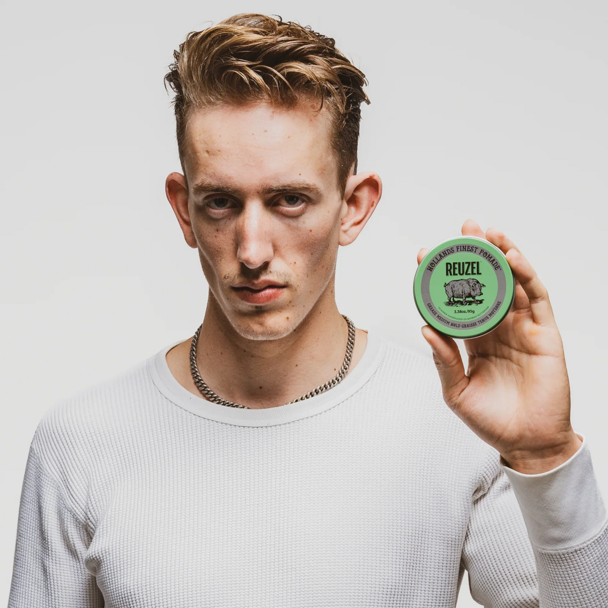 Reuzel Green Pomade Medium Hold Medium Shine Grease 95g