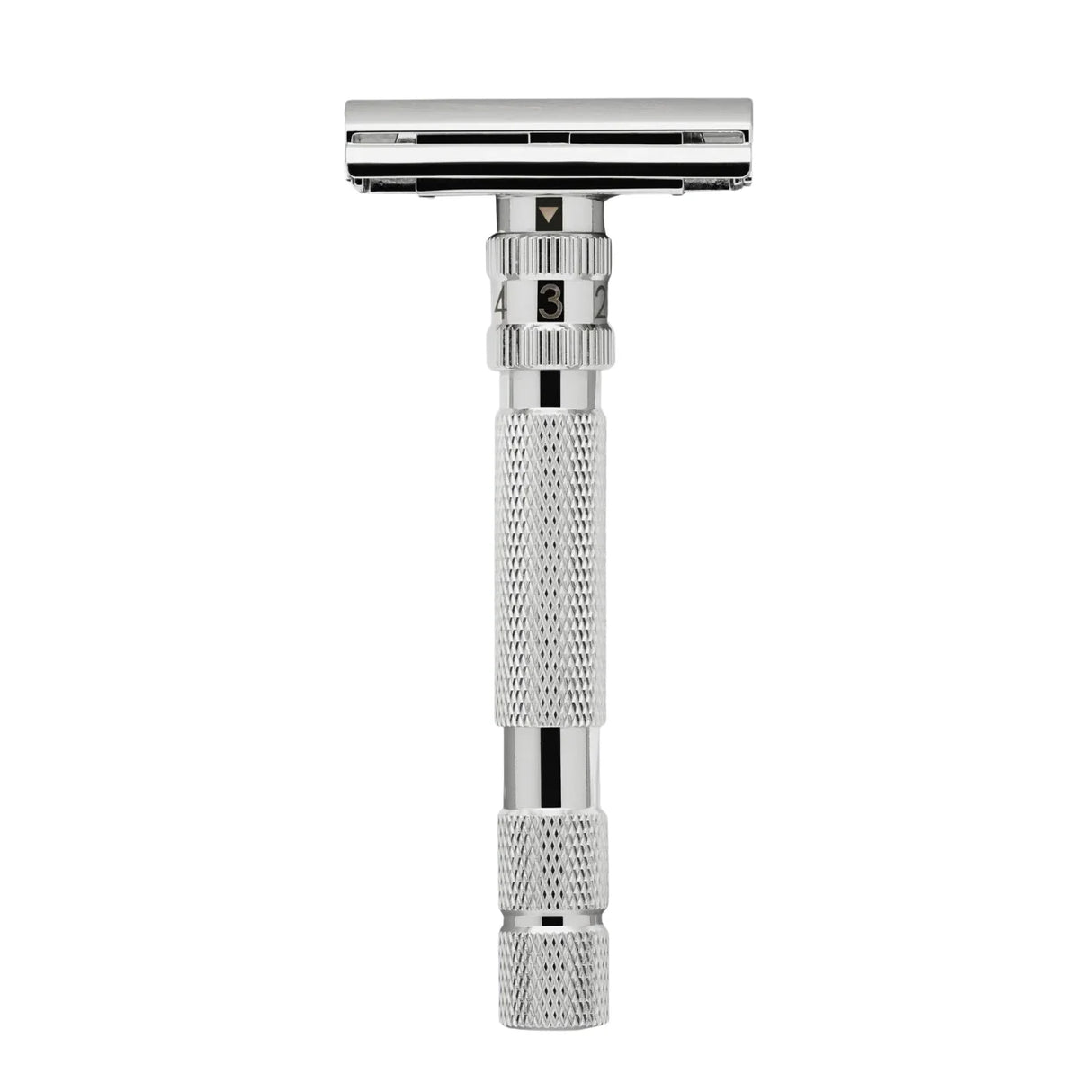 Rockwell Model T2 Fully Adjustable Twist-To-Open Safety Razor (W-Chrome)