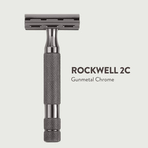 Rockwell 2C Safety Razor (Gunmetal Chrome) - FineShave