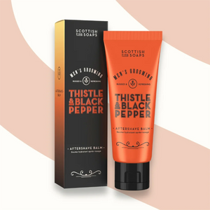Scottish Fine Soaps Aftershave Balm 75ml (Thistle & Black Pepper)