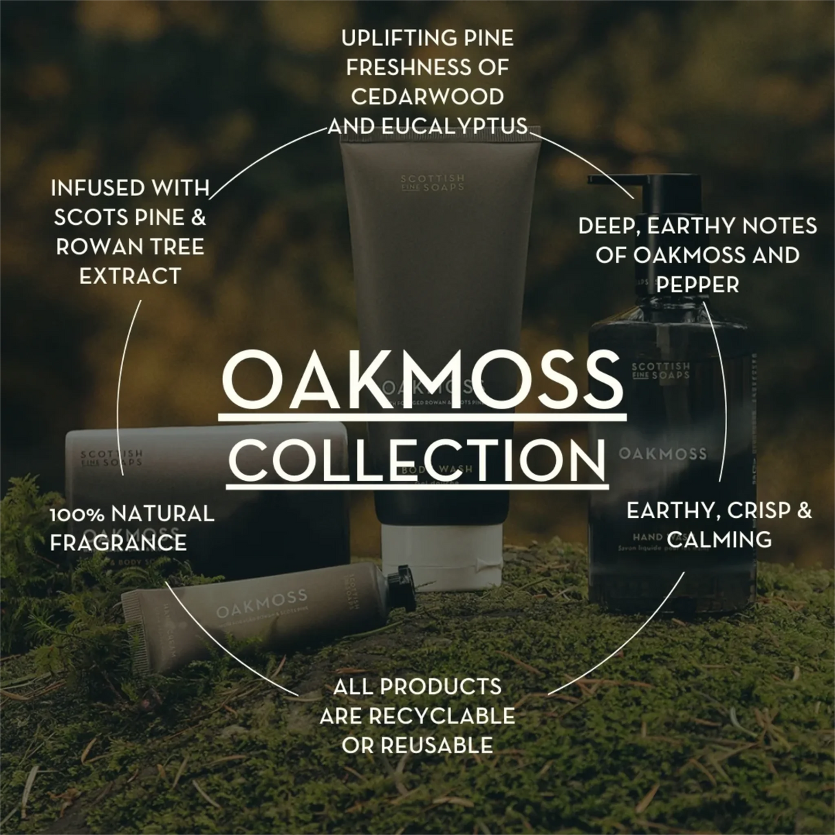 Scottish Fine Soaps Hand Cream 75ml (Oakmoss)