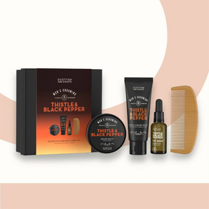 Scottish Fine Soaps (Thistle & Black Pepper) - Complete Beard Care Kit