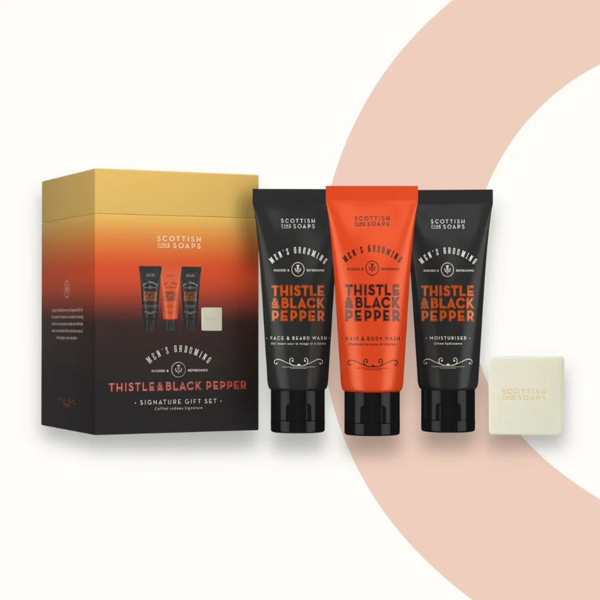 Scottish Fine Soaps (Thistle & Black Pepper) - Signature Gift Set