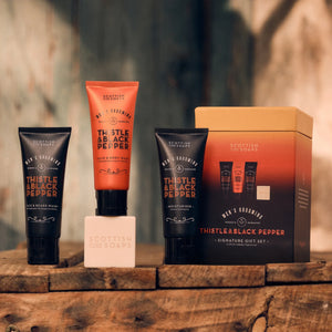 Scottish Fine Soaps (Thistle & Black Pepper) - Signature Gift Set