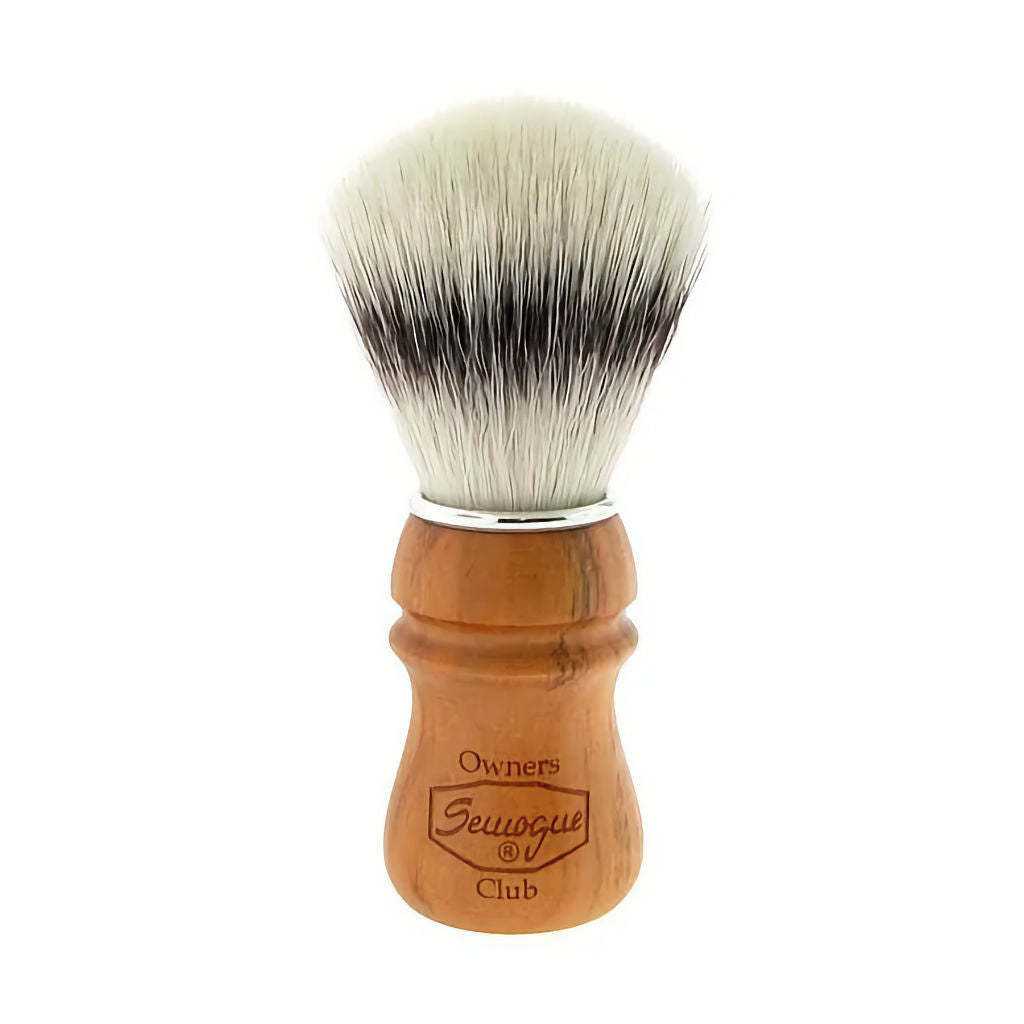 Semogue S.O.C. C5 Synthetic Sylver Shaving Brush (Cherrywood) - 1.jpg