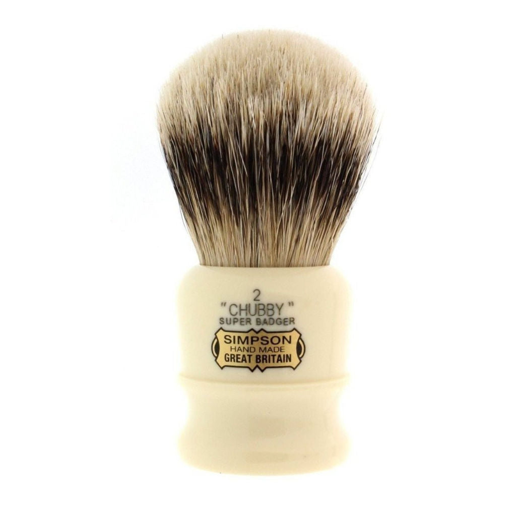 Simpsons Chubby 2 Super Badger Shaving Brush (Silvertip) - 1.jpg