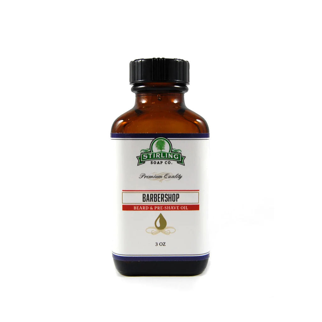 Stirling Soap Co (Barbershop) Beard & Pre-Shave Oil 88ml - 1.jpg